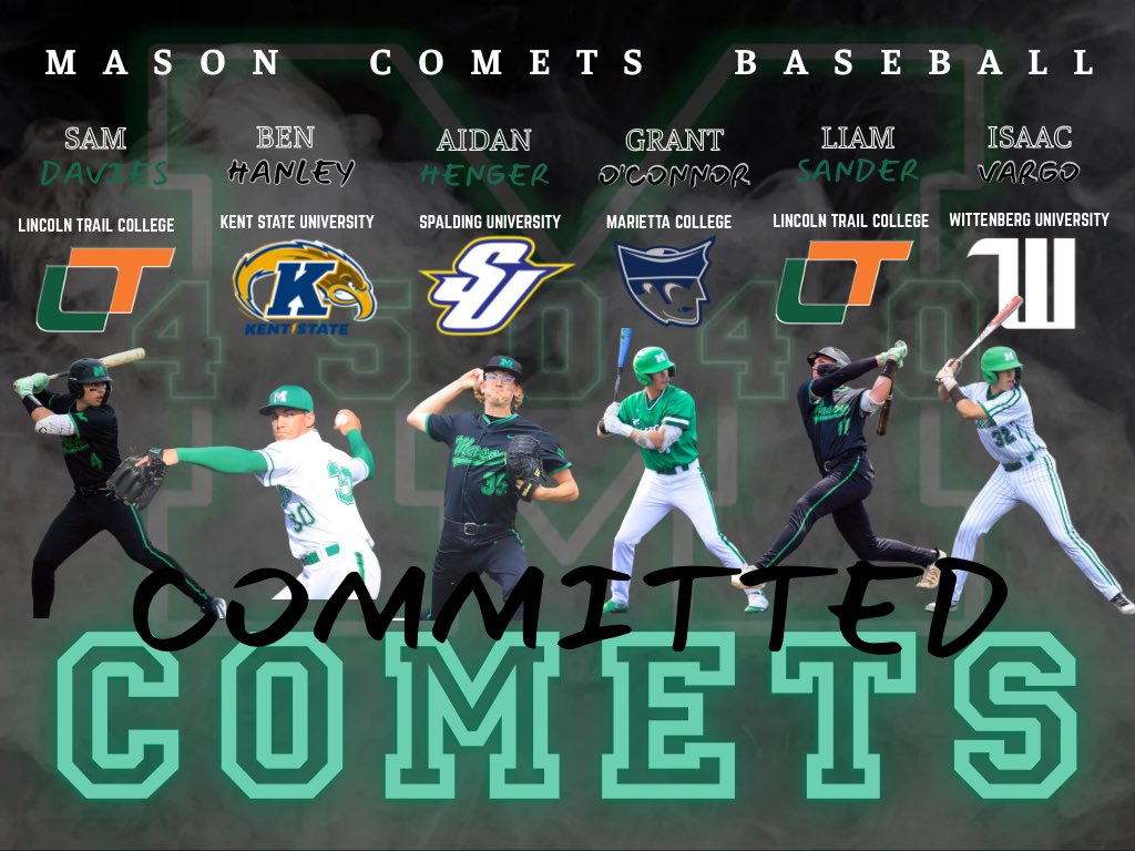 Come encourage the committed senior Mason baseball players tomorrow at College Commitment Recognition Night!

Time: 6:30
Location: MHS Harvard room