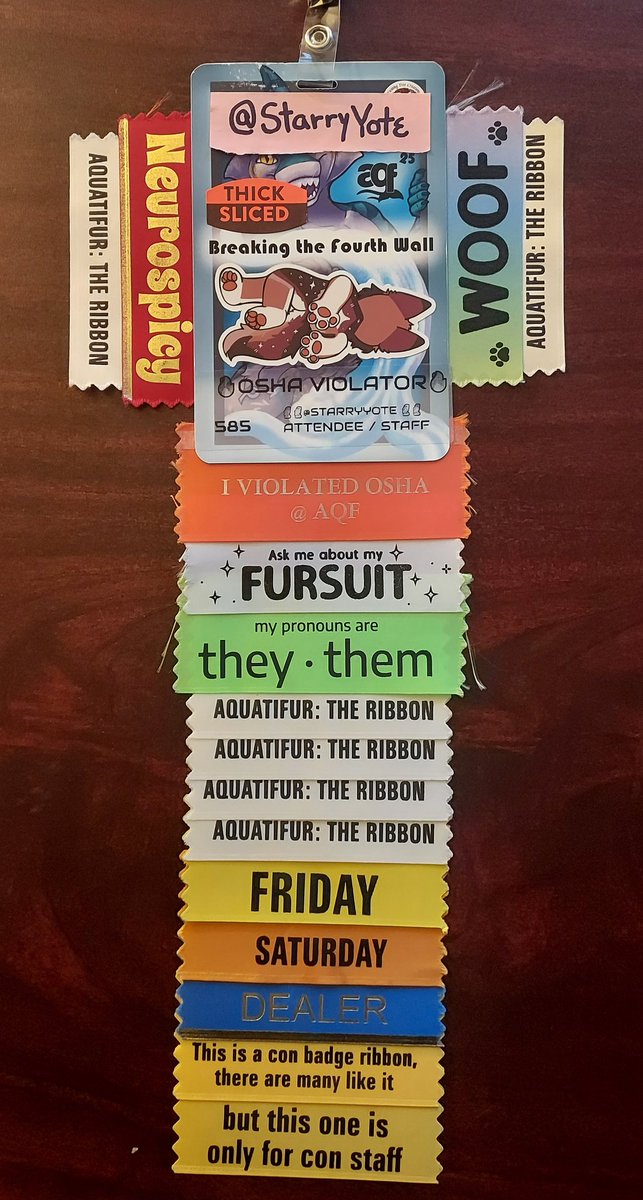 StarryYote's tweet image. My magnum opus of this weekend! Thank you to all who helped me violate OSHA at Aquatifur! 
#aqf2025