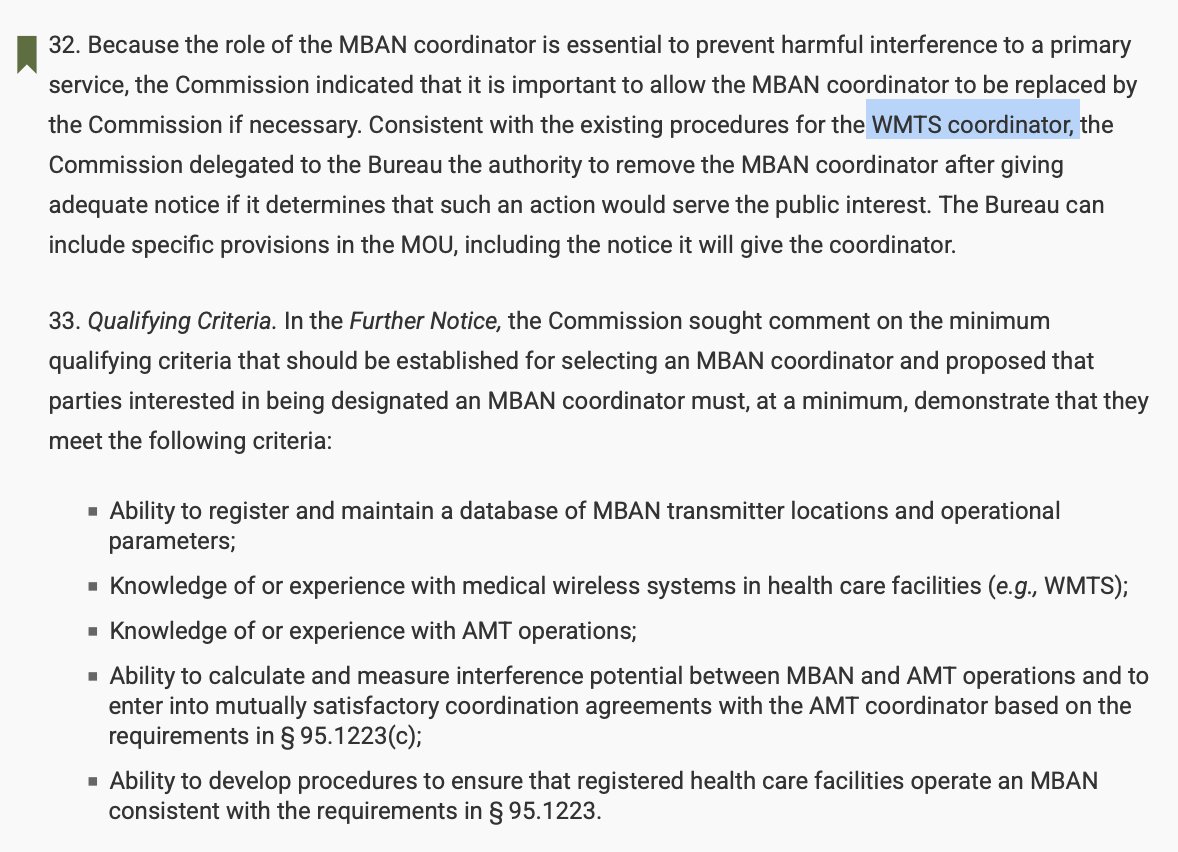 CorinneNokel's tweet image. #FCC Medical Body Area Network 

Final Rule - 2014 

#WirelessMedicalTelemetryService 

#WMTS 

#IntraBodyCommunication 

federalregister.gov/documents/2014… 

govinfo.gov/content/pkg/FR…