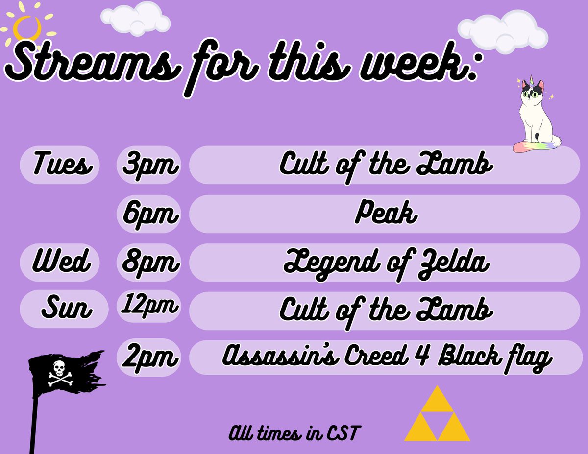 Streams today, tomorrow and Sunday! Hope to see you there!