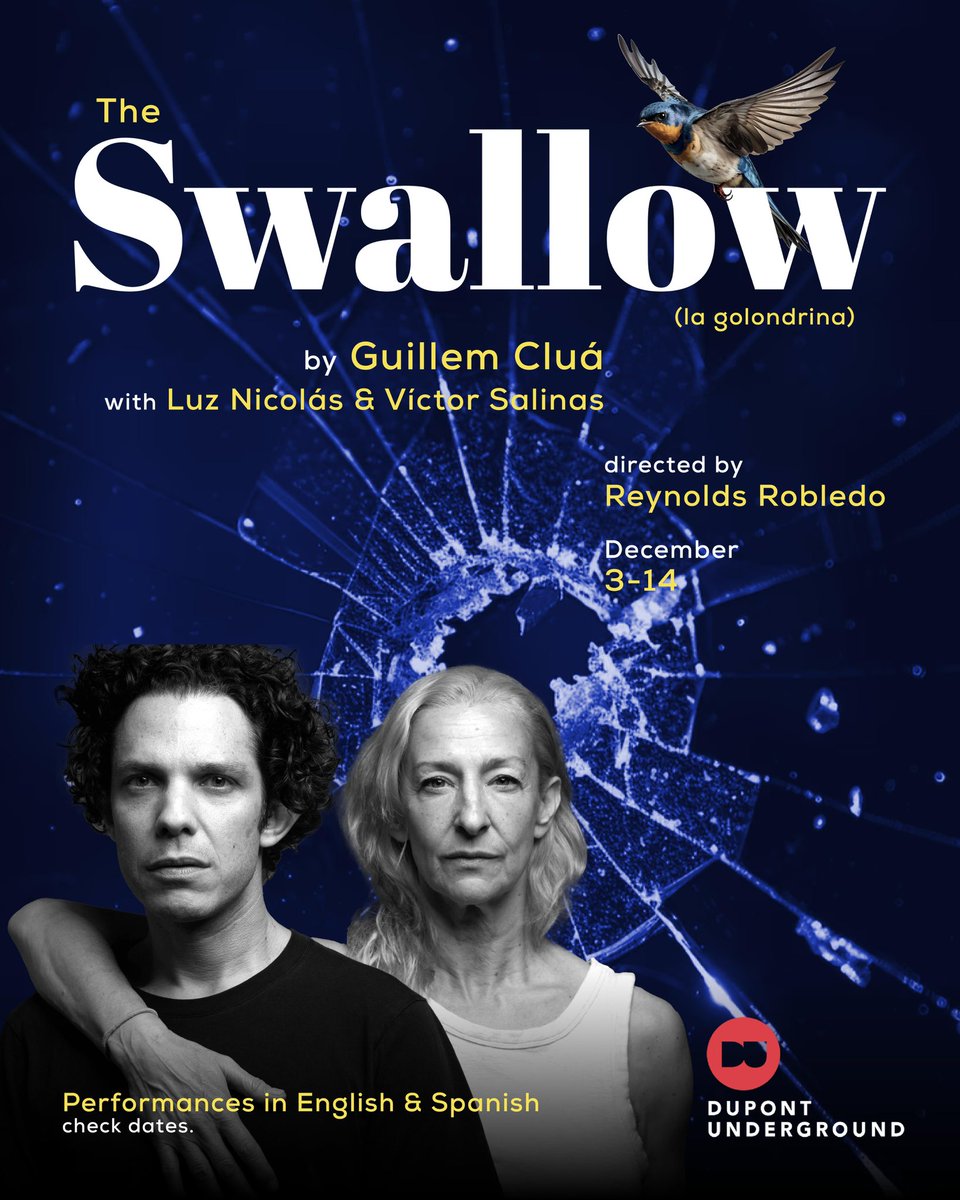 Nos vamos de nuevo a Washington D.C. ✈️🎭🤍

Reestreno de #LaGolondrina de Guillem Clua en #DupontUnderground para su estreno internacional en inglés. Y con funciones en español!

Gran regalo que me da el teatro en este cierre de año! Gracias <a href="/vicsalar/">victor salinas</a> 🤍