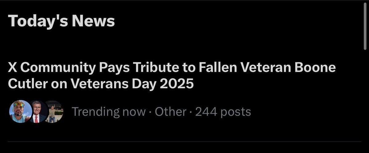 🇺🇸 Boone’s memory lives on forever 🙏