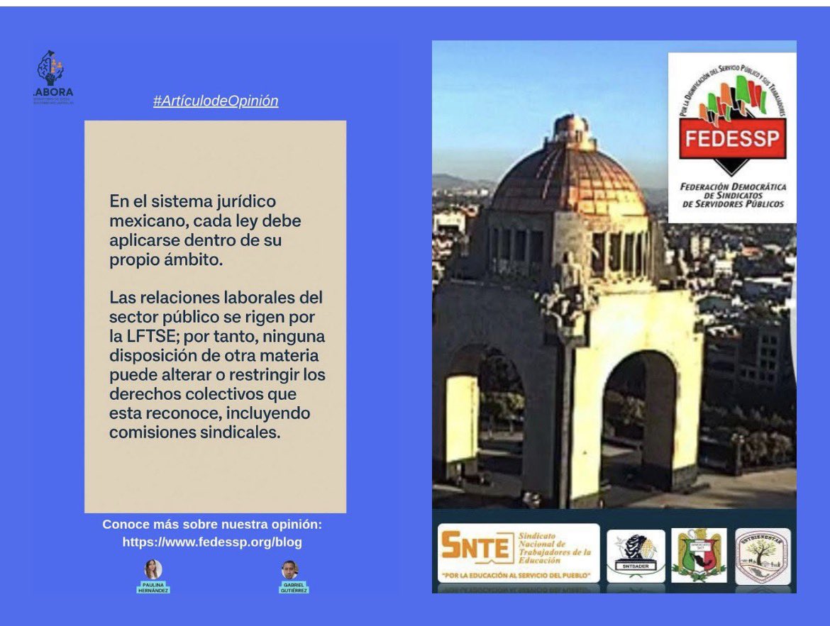 #Enterate
La Respuesta es ¡NO!
Una Ley diferente a la Ley Federal de los Trabajadores al Servicio del Estado, no puede limitar ni restringir comisiones sindicales.
Lee nuestra Opinión
👉fedessp.org/blog
<a href="/agusaviles1/">Agustín Avilés</a> <a href="/pedrojoseescar3/">pedro jose escarcega delgado</a> <a href="/censntsict/">SNTSICT</a> <a href="/marudavalos29/">Maru Dávalos</a> <a href="/mariogomezgg/">Mario  Gómez</a>