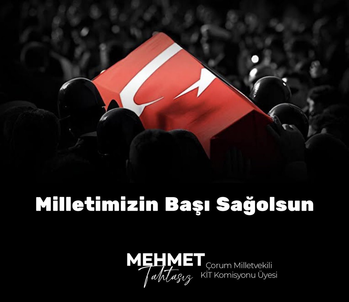 | MİLLETİMİZİN BAŞI SAĞ OLSUN🇹🇷

Acımız tarifsiz, üzüntümüz çok derin.

Gürcistan’da meydana gelen C-130 kazasında şehit olan 20 kahraman askerimiz:

Plt.Yb. Gökhan KORKMAZ
Plt.Bnb. Serdar USLU
Plt.Bnb. Nihat İLGEN
Plt.Ütğm. Cüneyt KANDEMİR
Uçk.Bkm.Ütğm. Emre MERCAN
Kd.Bçvş. Nuri
