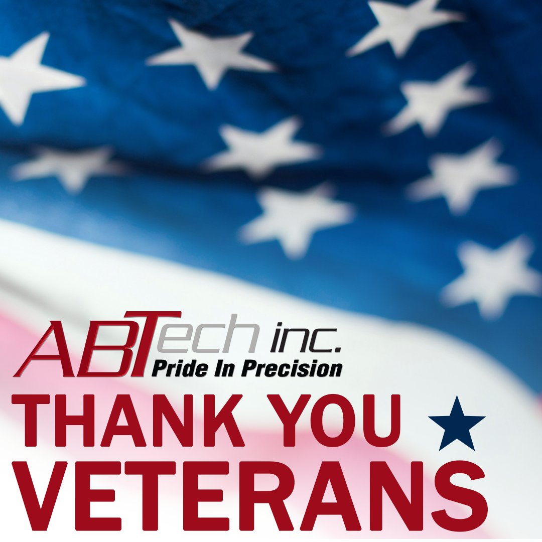 ABTechInc's tweet image. Honoring All Who Served
Today, we pause to reflect on the courage and sacrifice of those who have served our country. To all veterans, thank you for your service.