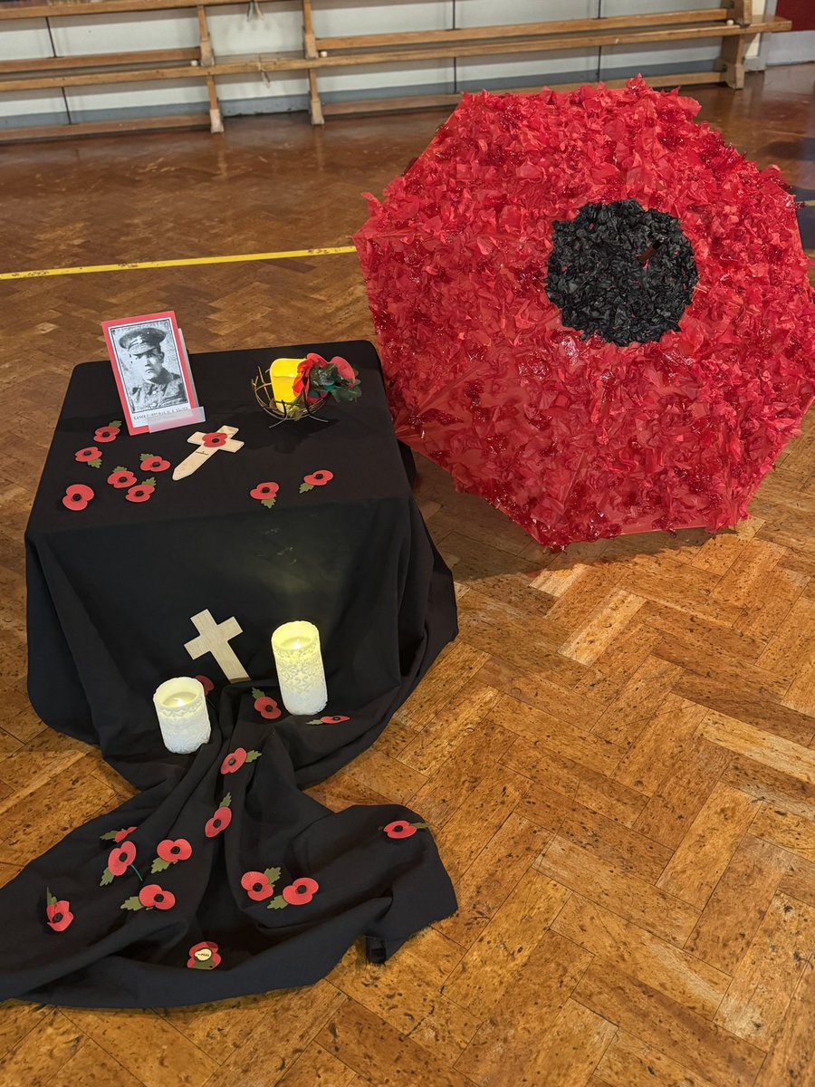 The whole school stood together today at 11am in 2 minutes of silence to remember those that were lost and gave their lives to defend their Countries in World War One.
“At the going down of the sun and in the morning, We will remember them.”