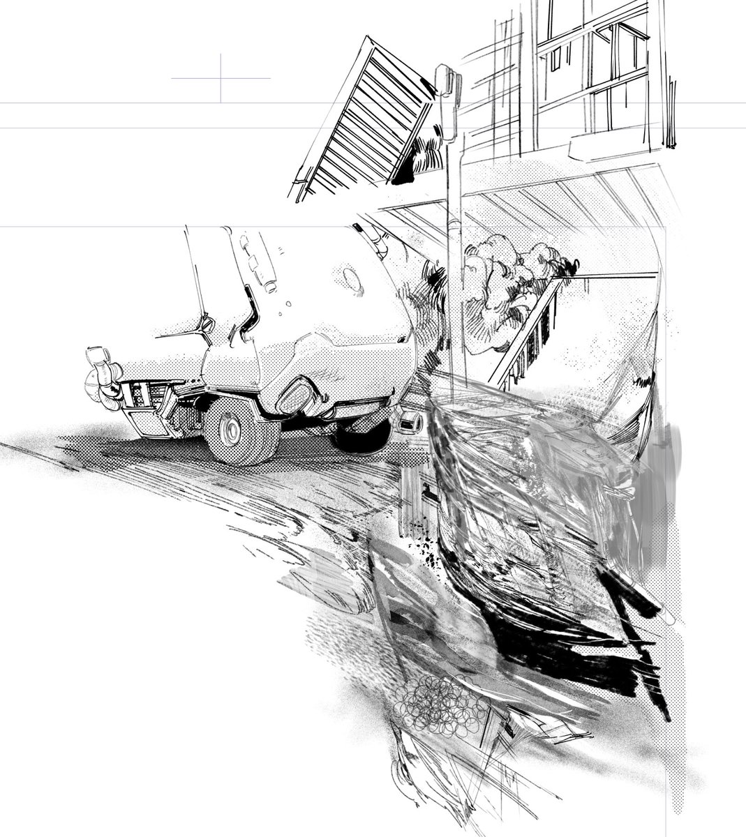 AngryangryD's tweet image. Lately been working with a threshold/binarization correction layer (which you can adjust in a slider) to bring all of my brushes to life. You can also adjust a layer to be a TONE layer in the layer properties where you can also adjust the density of the screentones and patterns.…