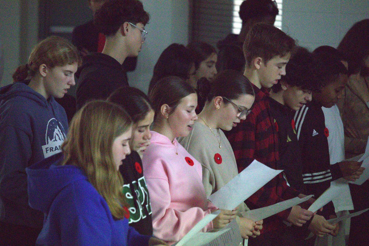 Sincere appreciation to Ms. Goldsmith, the lead staff, &amp; our student leaders for organizing two exceptional Remembrance Day assemblies. The events showcased remarkable student talent across drama, music, dance, &amp; logistics, and exemplified the strength of the student voice at St.
