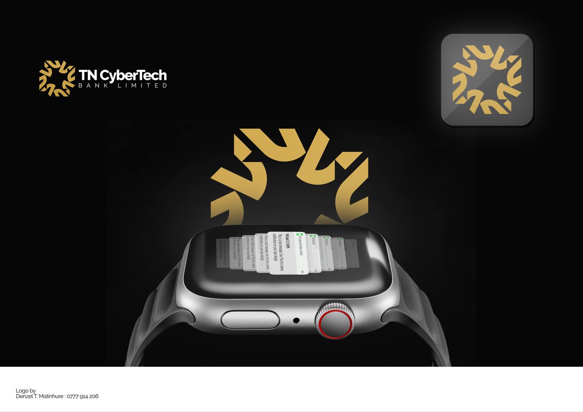 drxzy_matxn's tweet photo. @tawandan1 Hi, this is my logo submission for TN CyberTech Bank Limited, inspired by the TN team’s initial vision, refined into a sleek, functional, and timeless design. https://t.co/dy4sMAa2FP