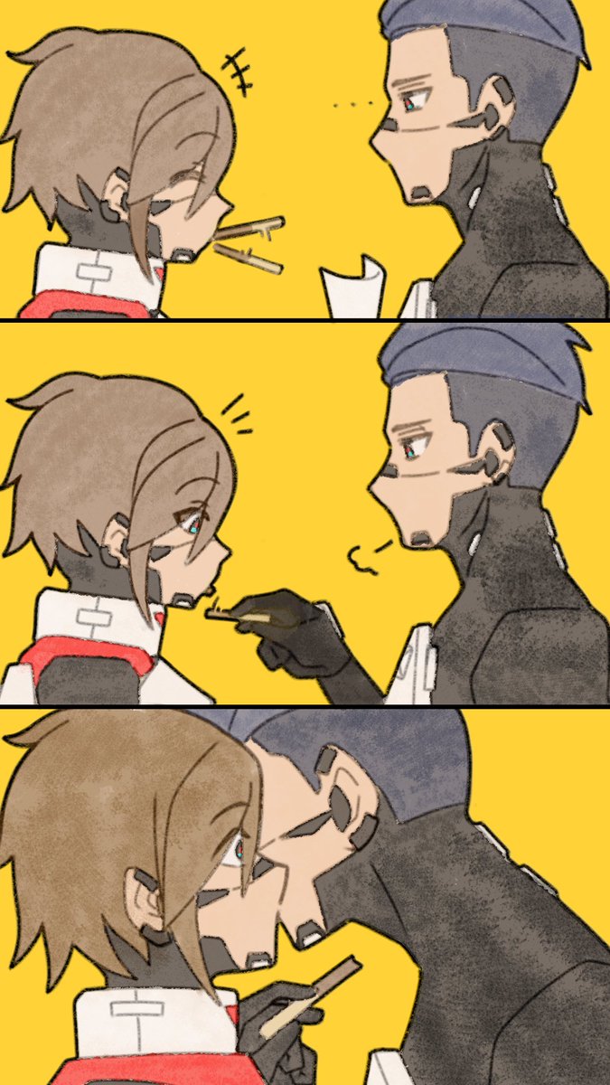 albrecht_askel's tweet image. Pocky day!! But I&apos;m late because i just overslept when i was drawing last night  (̵̵́˘̩ᴥ˘̩)̵̵̀

#SignalisOC #signalis