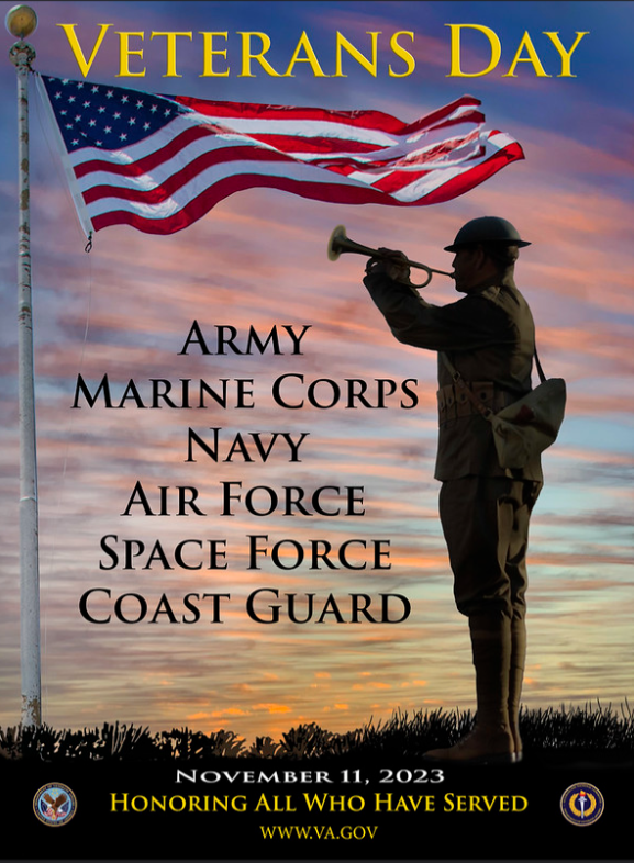 VETERANS DAY IS FOR HONORING ALL WHO HAVE SERVED!

I appreciate the courage and sacrifice made by all who signed on the dotted line to "support and defend the Constitution of the United States against all enemies foreign and domestic..."
 
#Veterans