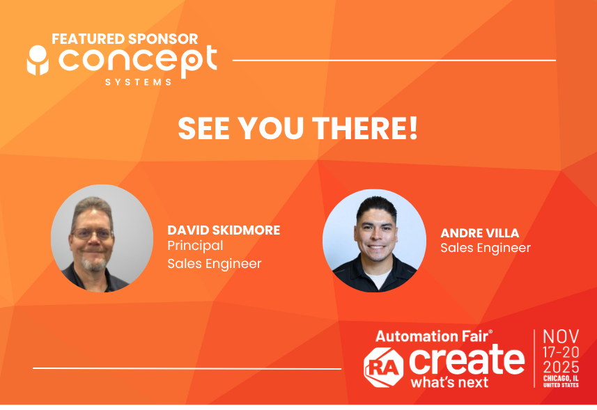 Concept_Systems's tweet image. Chicago, here we come! 

We’re gearing up for Rockwell Automation Fair next week as a Gold-Level System Integrator and Featured Sponsor. Our team will be out on the floor  meeting customers, swapping ideas, and exploring what’s next in automation.

#rokevents #chicago #automation
