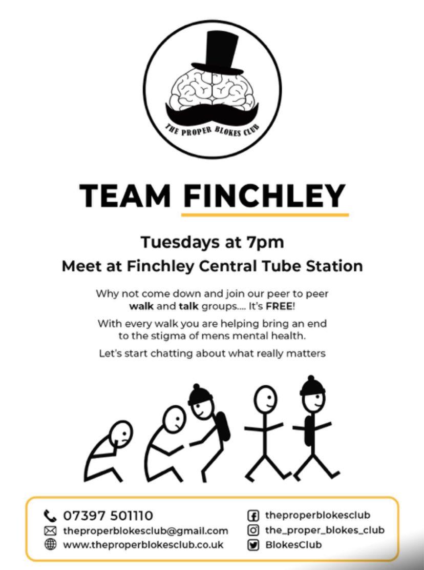 14 Happy chaps enjoying a Good Walk &amp; Talk.😁👍
<a href="/BlokesClub/">The proper blokes club CIC</a> <a href="/samaritans/">Samaritans</a> <a href="/Foxy2Para/">Lee Fox</a> <a href="/3dadswalking/">3DadsWalking</a> 
<a href="/BottledUpBlokes/">Bottled Up Blokes CIC</a> <a href="/MindCharity/">Mind</a> 
#MensHealthMatters 
#NeverGiveUp ❤️