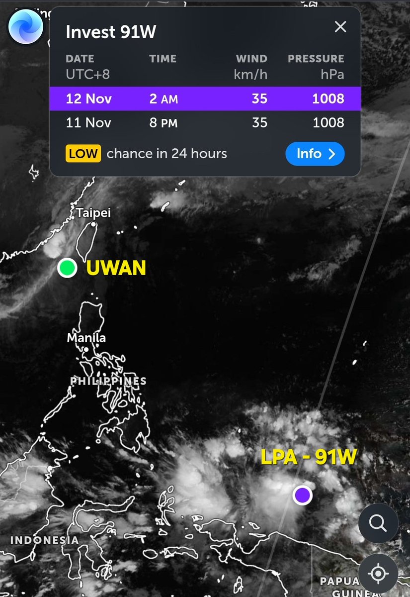 lordsatanaku's tweet photo. @dost_pagasa Guys, what about LPA 91W? Will it become Super Verbena? https://t.co/uxu7b79BDo