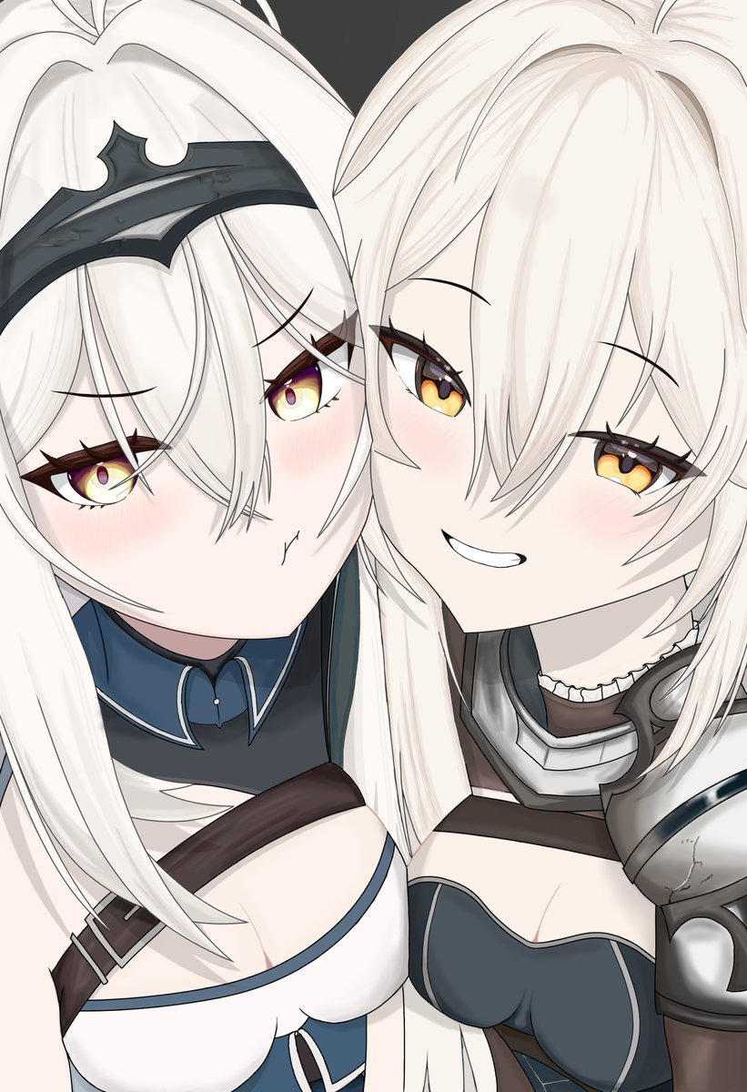 Olvich1's tweet photo. And I finally finished this art. These are the two miia I started watching with, and the one I'm watching now. #miiaillust https://t.co/J6r6m798o3