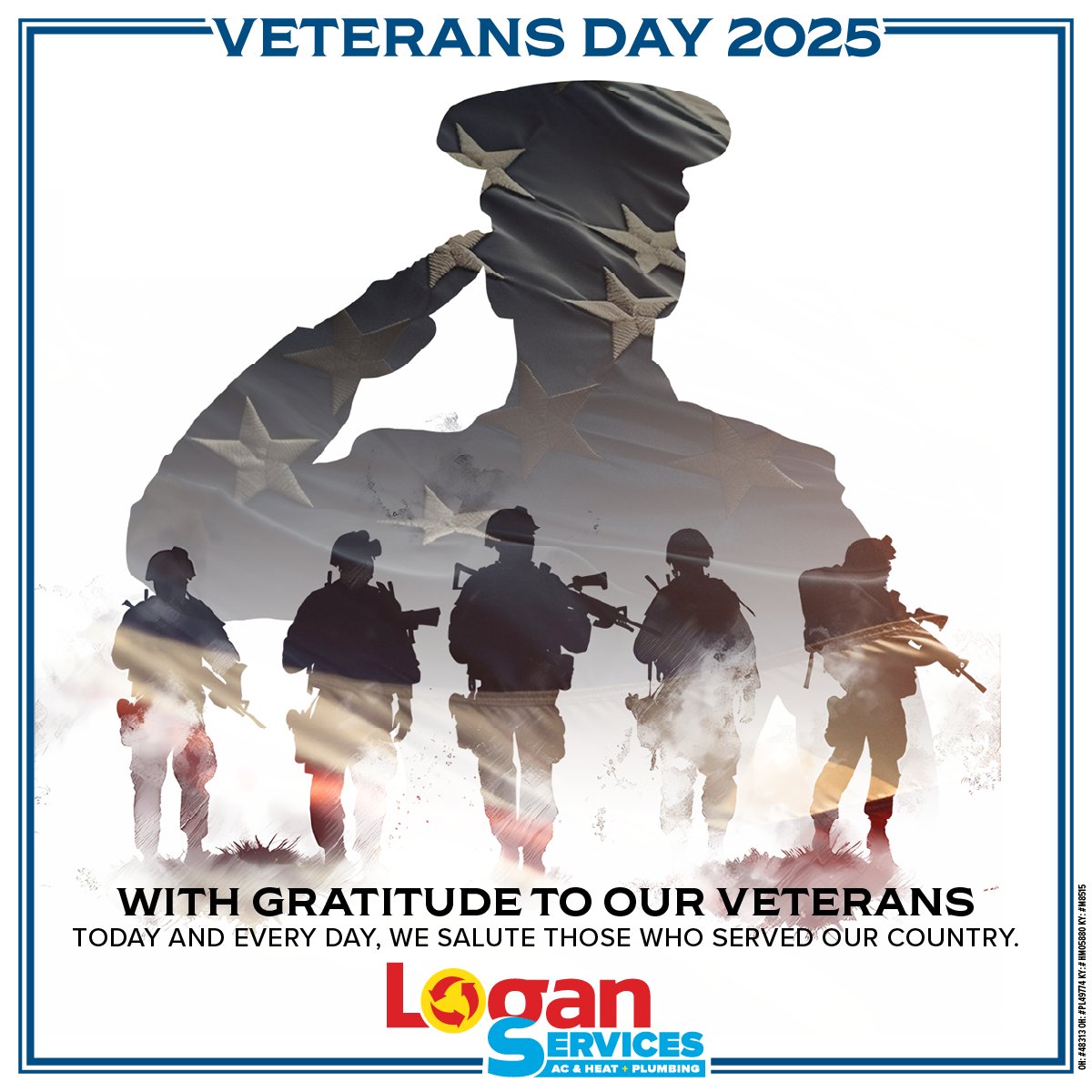 🇺🇸 Today and every day, we honor the brave men and women who have served our country. Thank you for your courage, dedication, and sacrifice! 💙 
 
#veteransday #unitedstates #militaryappreciation #ohio