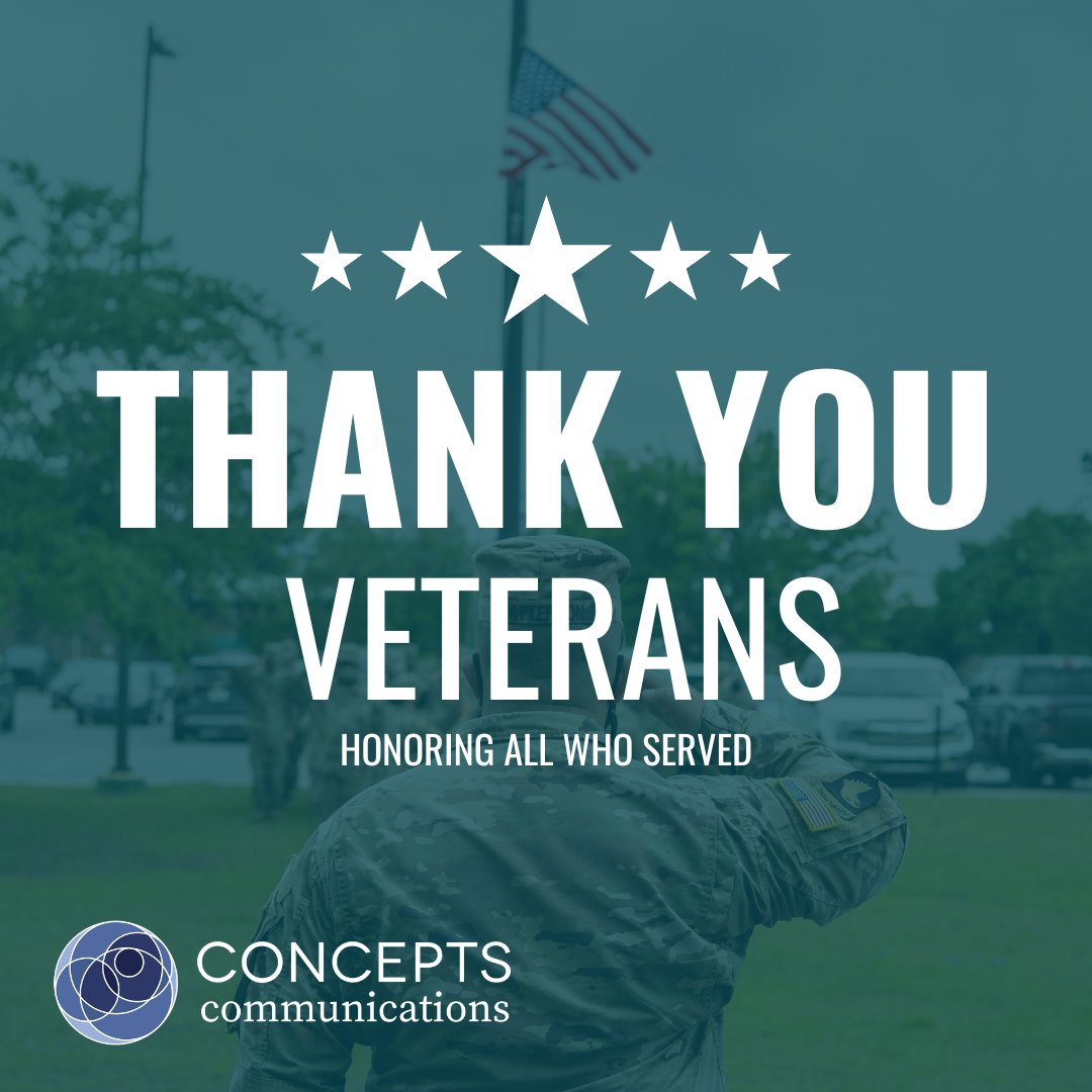 ConceptsComm's tweet image. Thank you to all who have served and continue to serve our country. #VeteransDay