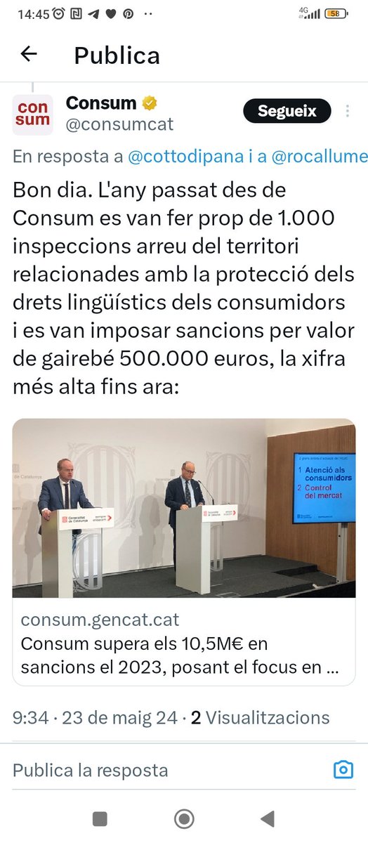 rocallume's tweet image. La campanya per denunciar les empreses que discriminen el català a l'Agència Catalana del Consum continua ben viva. Recordeu a més a més que és important enviar la llei als establiments.
#AcciópelCatalà