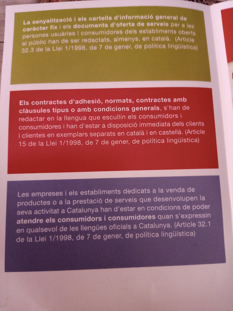 rocallume's tweet image. La campanya per denunciar les empreses que discriminen el català a l'Agència Catalana del Consum continua ben viva. Recordeu a més a més que és important enviar la llei als establiments.
#AcciópelCatalà