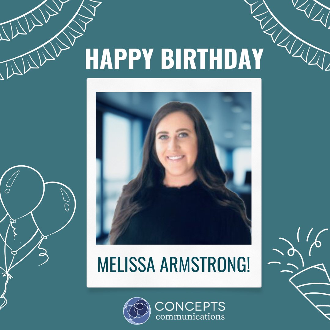 ConceptsComm's tweet image. Happy Birthday, Melissa!