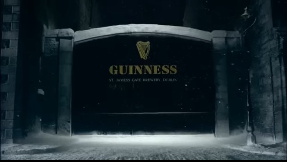 “Even at the home of the black stuff, they dream of a white one.” 

Copywriting done right, as usual, for Guinness.