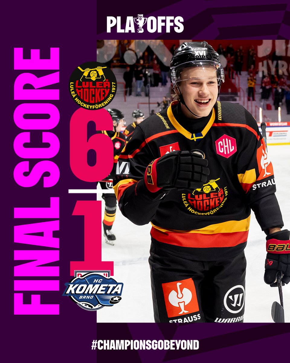 Stabil hemmaseger efter fullträffar från Levtchi, Håkansson, O'Neill, Nurmi, Shinnmin och Själin.

Nästa vecka väntar returmötet nere i Tjeckien där det avgörs vilka som går vidare till kvartsfinal.