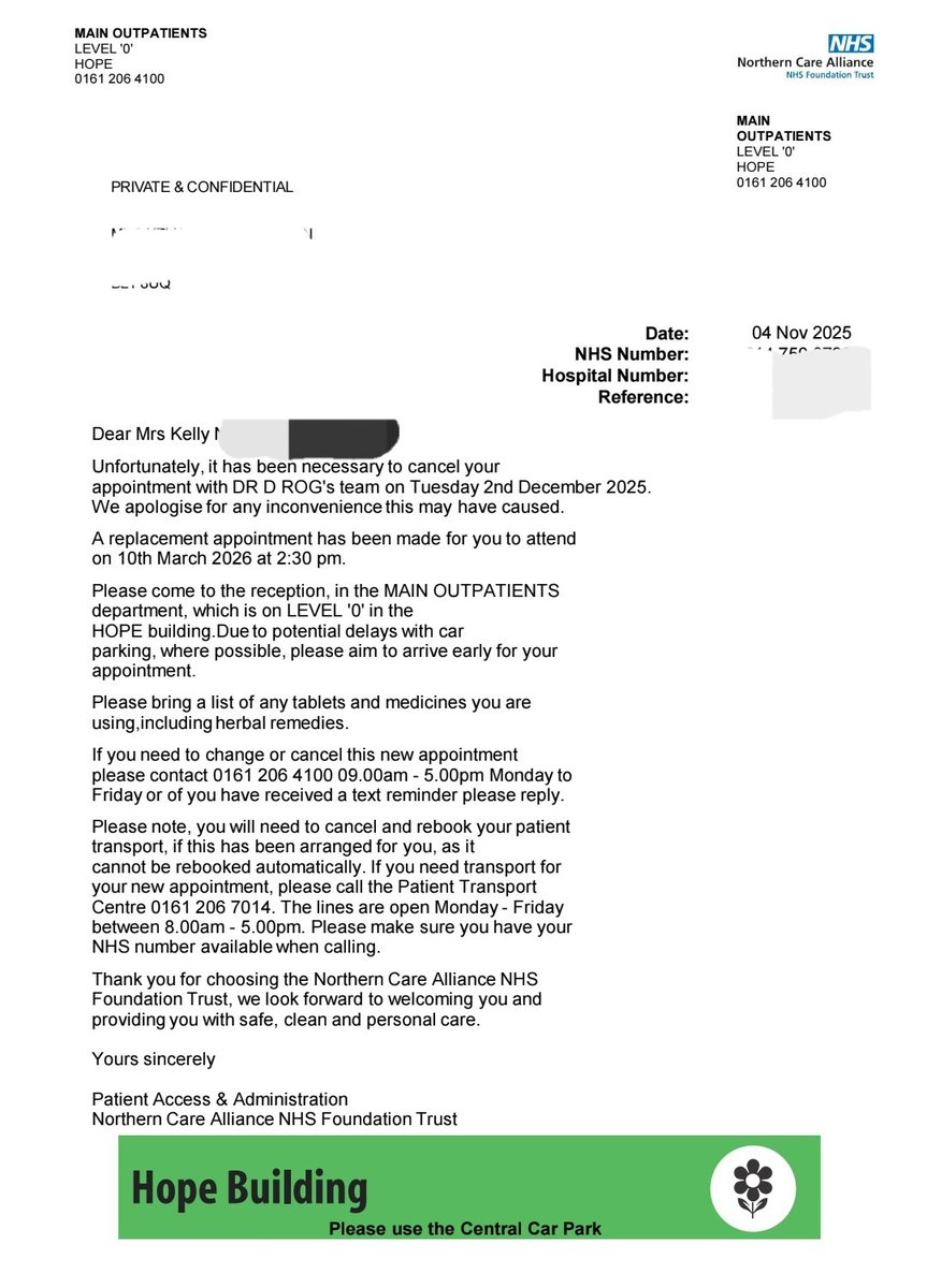 <a href="/Artemisfornow/">Bernie</a> Me too. NHS Neurology appointment for 2nd December is now cancelled and rearranged for March 2026. It's all about <a href="/UKLabour/">The Labour Party</a> &amp; <a href="/wesstreeting/">Wes Streeting</a>, giving the impression that waiting lists are coming down, but appointments are being cancelled in huge numbers to fudge figures #LabourLies