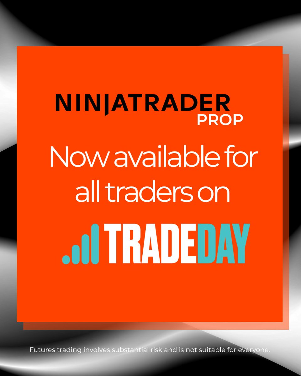 New and existing TradeDay traders now have access to NinjaTrader Prop’s comprehensive trading toolkit - built for the realities of prop.Learn more about the platform: bit.ly/43jzhoH