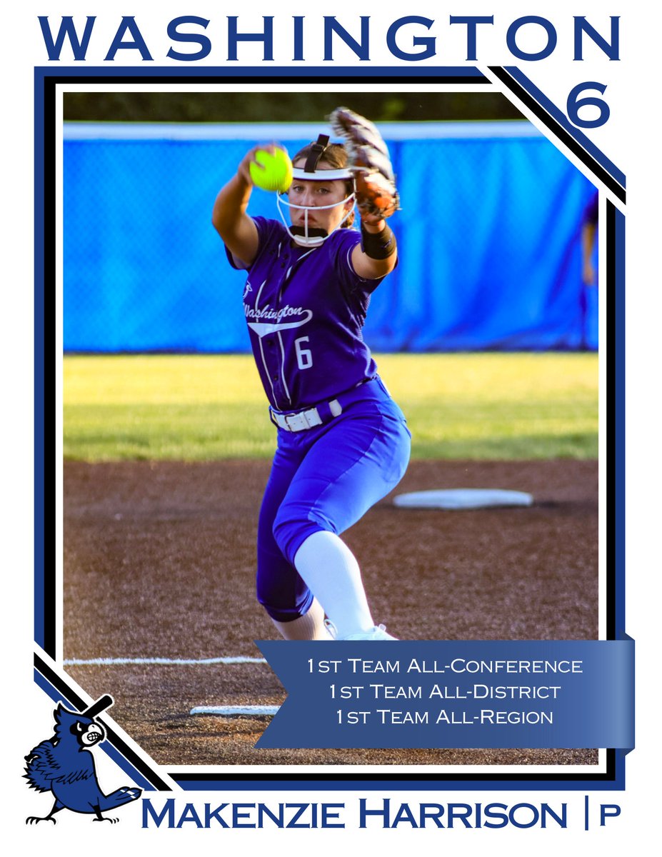 Congratulations to Makenzie Harrison for making 1st Team All-Conference, 1st Team All-District, and 1st Team All-Region!

📸 Photo Credit: Amie Eye