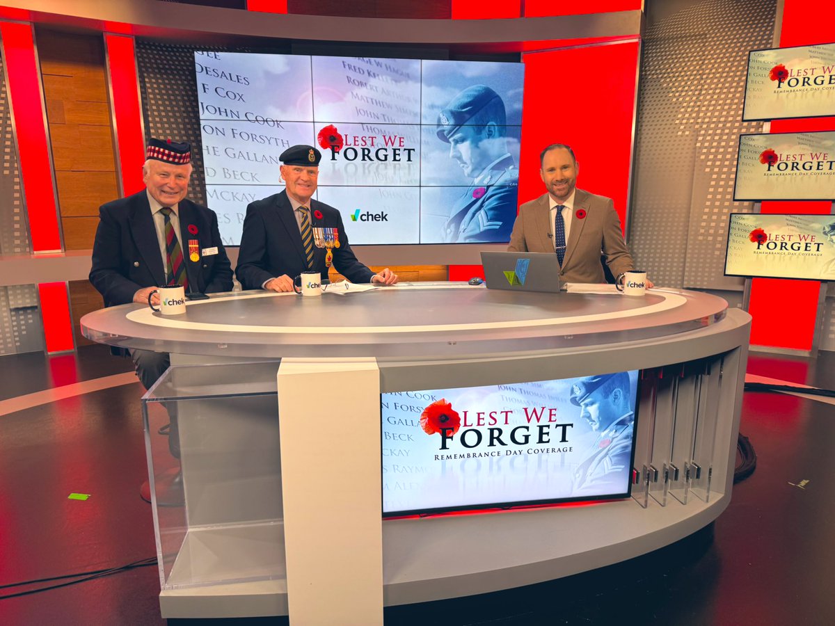 It was an honour &amp; privilege to host today’s Remembrance Day coverage on <a href="/CHEK_News/">CHEK News</a> - To all who have served and continue to serve, Thank You 🙏 #LestWeForget 🌺