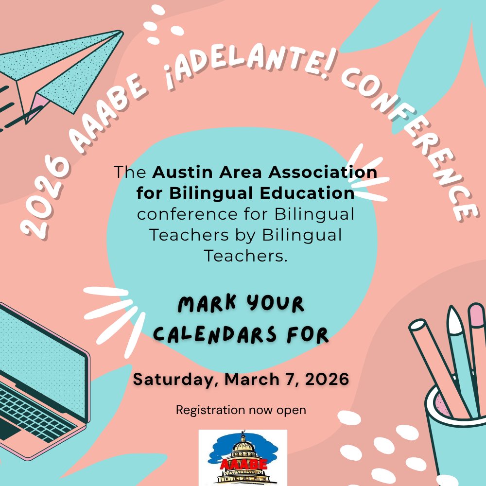📢We hope to see you at the 2026 ¡Adelante! Conference. More info: aaabe.wildapricot.org/Conference/