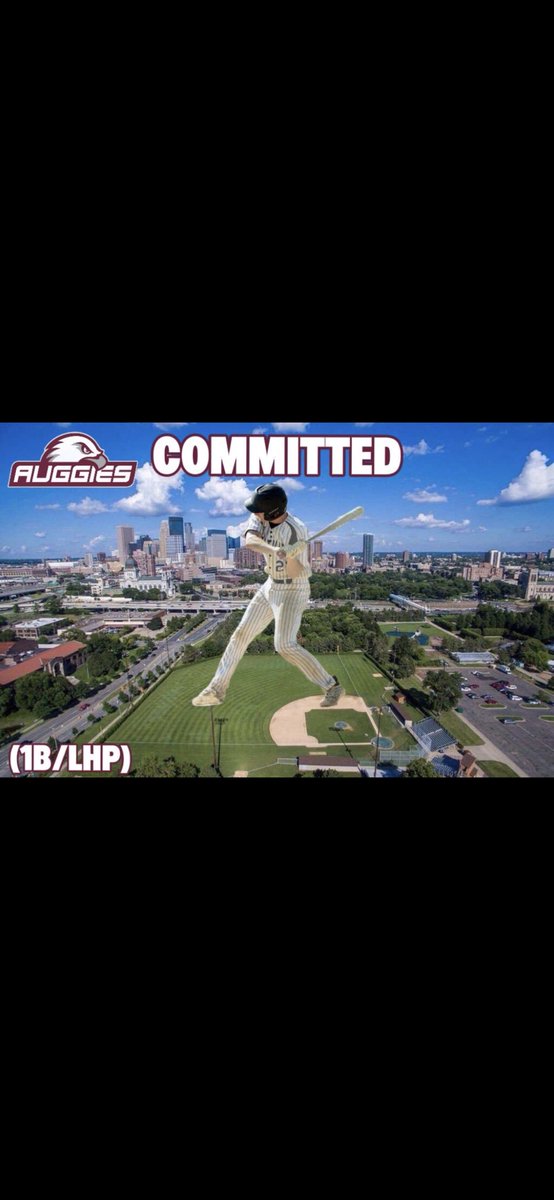 Proud to announce my commitment to play college baseball at Augsburg University. I’d like to thank God, my family, coaches, teammates, and friends who’ve all helped me along the way. Roll Auggies! #committed