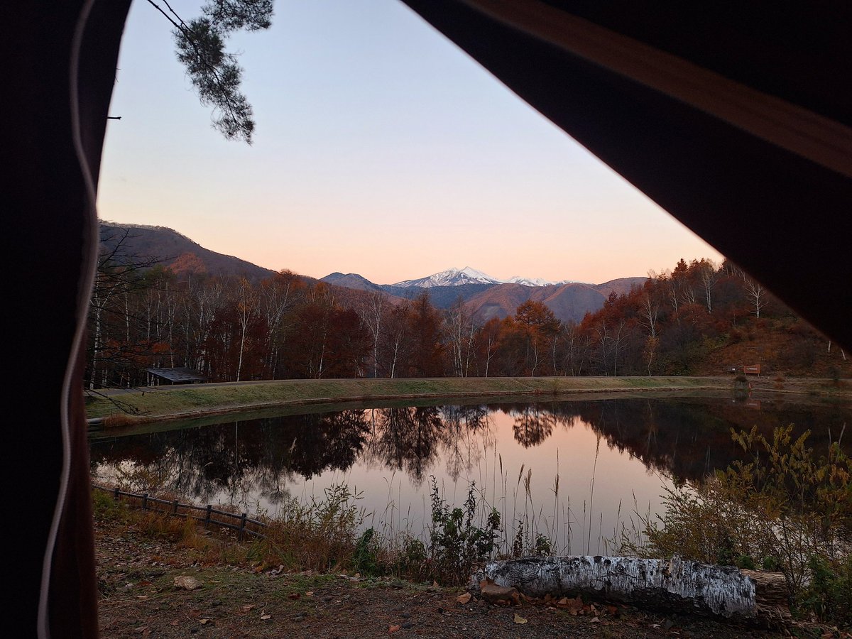 テントの中から
おはようございます^^