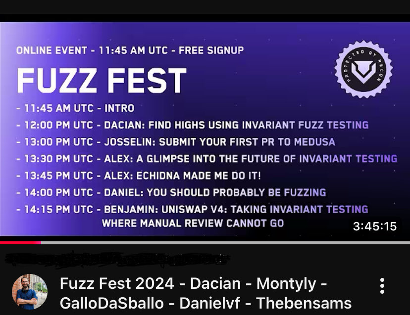 t_tardigradexyz's tweet image. Day 5

Did the foundry simple storage course 
I played around a little to get myself used to working with foundry 
I learned the different types of tx on EVM &amp;amp; Zksync 

Tomorrow I plan to complete the FundMe course 

This night I’m going to sleep watching this by @DevDacian