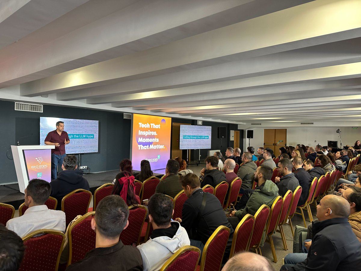 Applitools's tweet image. Crossing Europe with the QA community!
📍 #AutomationSTAR Amsterdam—live demos &amp;amp; Visual AI in action
📍 #ISTACon Sofia—great discussions on LLMs in testing
Proud of our EMEA team for showing what’s possible with purpose-built AI for testing.