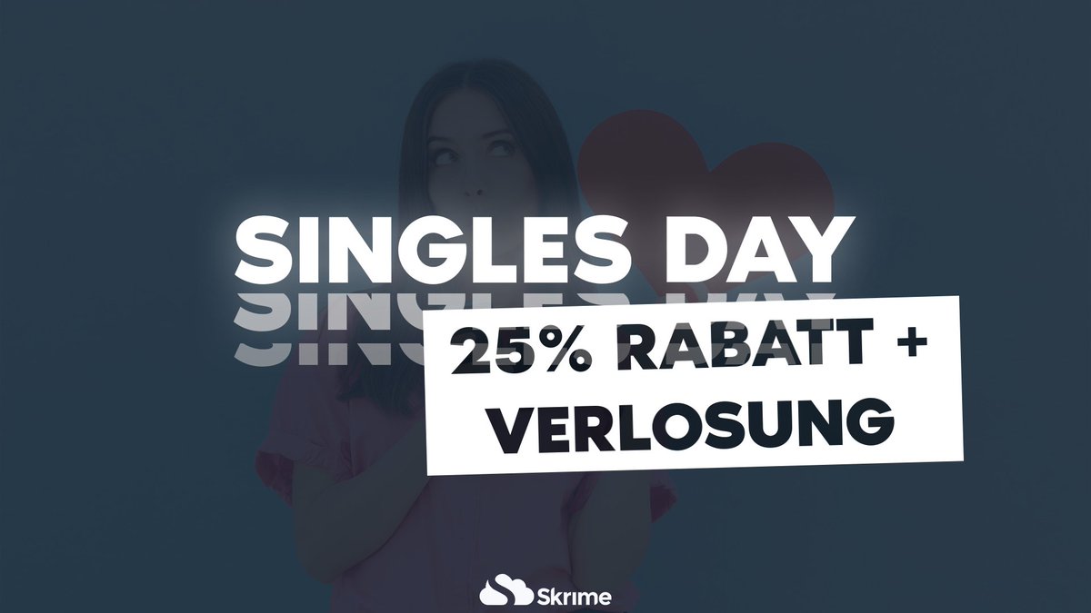 🛍️ Singles Day Special bei SKRIME!

Bis Freitag 23:59 Uhr:
🔹 25 % Rabatt auf KVM-Server, Gameserver, Webspaces &amp; TeamSpeak Server
🎁 Und auf unserem Discord gibt’s was zu gewinnen:
➡️ 1x Tasse + Schlüsselanhänger!

Mitmachen lohnt sich 💙