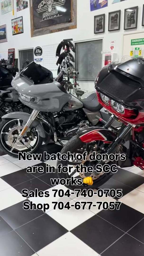 SCCBikes's tweet image. The SCC pipeline is packed full with new customer builds. To order a bike it’s simple call LEE 704-740-0705 or Shop 704-677-7057 #southerncountrycustoms #onlythebaddest #oftenimitatedneverduplicated #fitandfinish