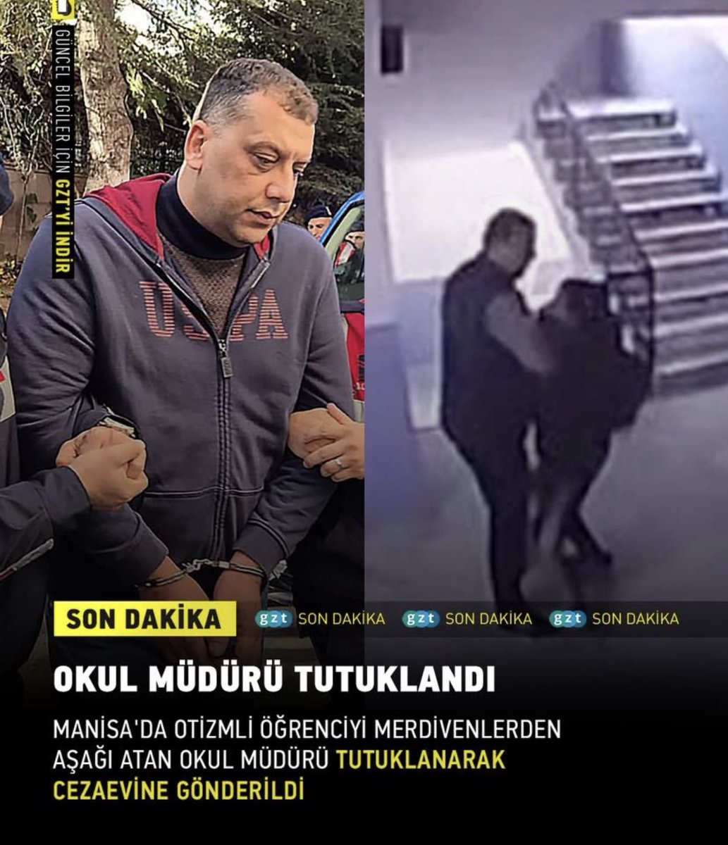 İyi bakın bu müdür bozuntusuna. Kendisi Otizm tanısı almamış “sağlam” bir psikopat ve sizin şimdilik sağlam(!) çocuğunuz rahatsız olmasın diye bir başka çocuğu sırf otizmli diye merdivenden atıyor. Hiç kedi sevmemiş, çiçek koklamamış diplomalı eğitimci (!)