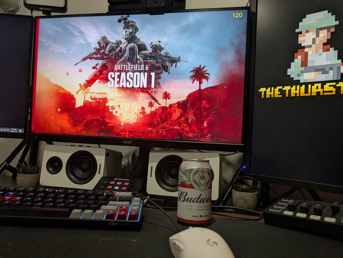 Finally some actual time to sit down and game. Don't judge the beer, it's all we had. <a href="/Battlefield/">Battlefield</a>