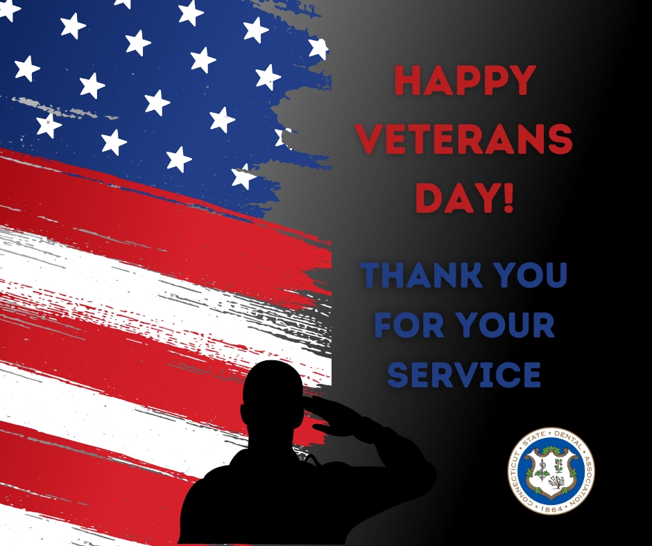 CtStateDental's tweet image. Today, we honor the courage, sacrifice, and dedication of all who have served. Thank you, veterans! #VeteransDay #ThankYouForYourService #CSDA
