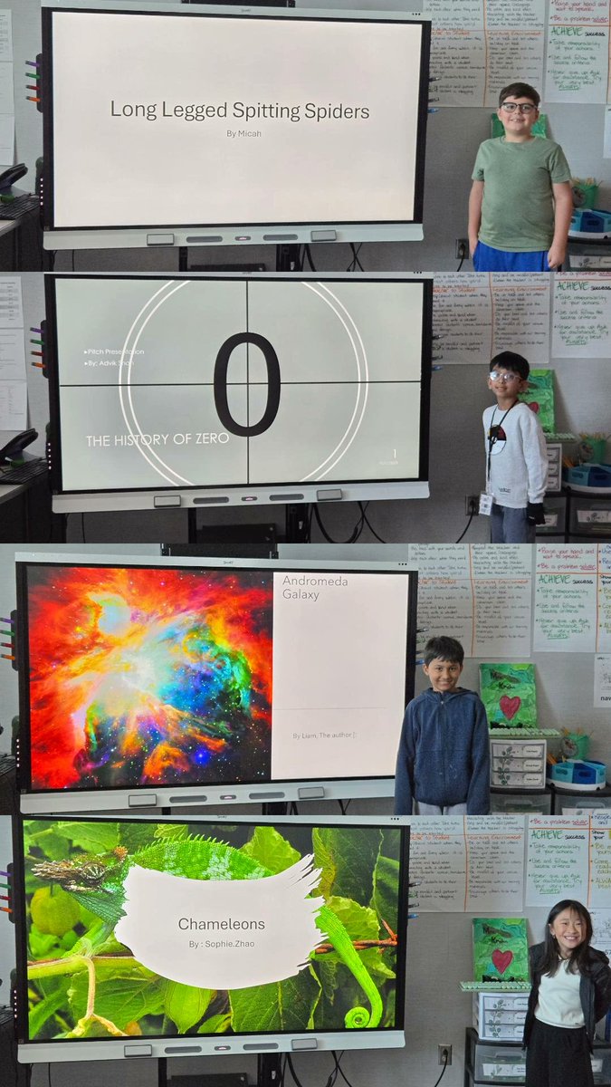 GT Innovation Hour Presentations began in Mrs. Yoo and Mrs. Krohn's classes. The passion shown through their student elected topic is contagious! Great job, leopards! <a href="/MYE_Leopards/">Malala Elementary</a> #MYELEAP #BetterTogetherAtMalala #FBISD #LeadthePAC #FBISDLevelUp