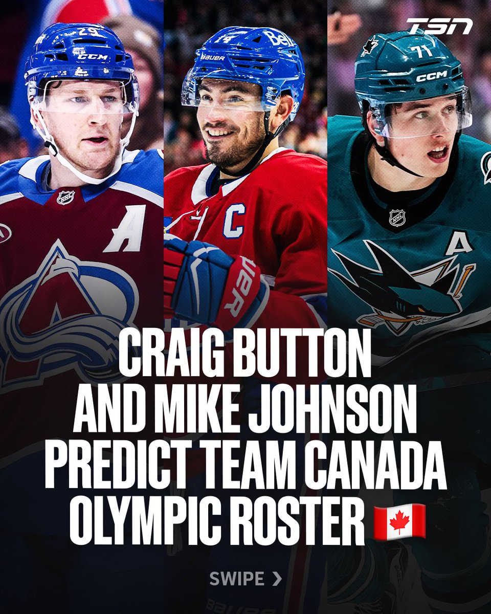 TSN_Sports's tweet image. Craig Button and Mike Johnson reveal their consensus roster for Canada’s Men’s Olympic hockey team. Do you agree with their list?

 FULL VIDEO: youtu.be/epW5Nwy9YxM?si…