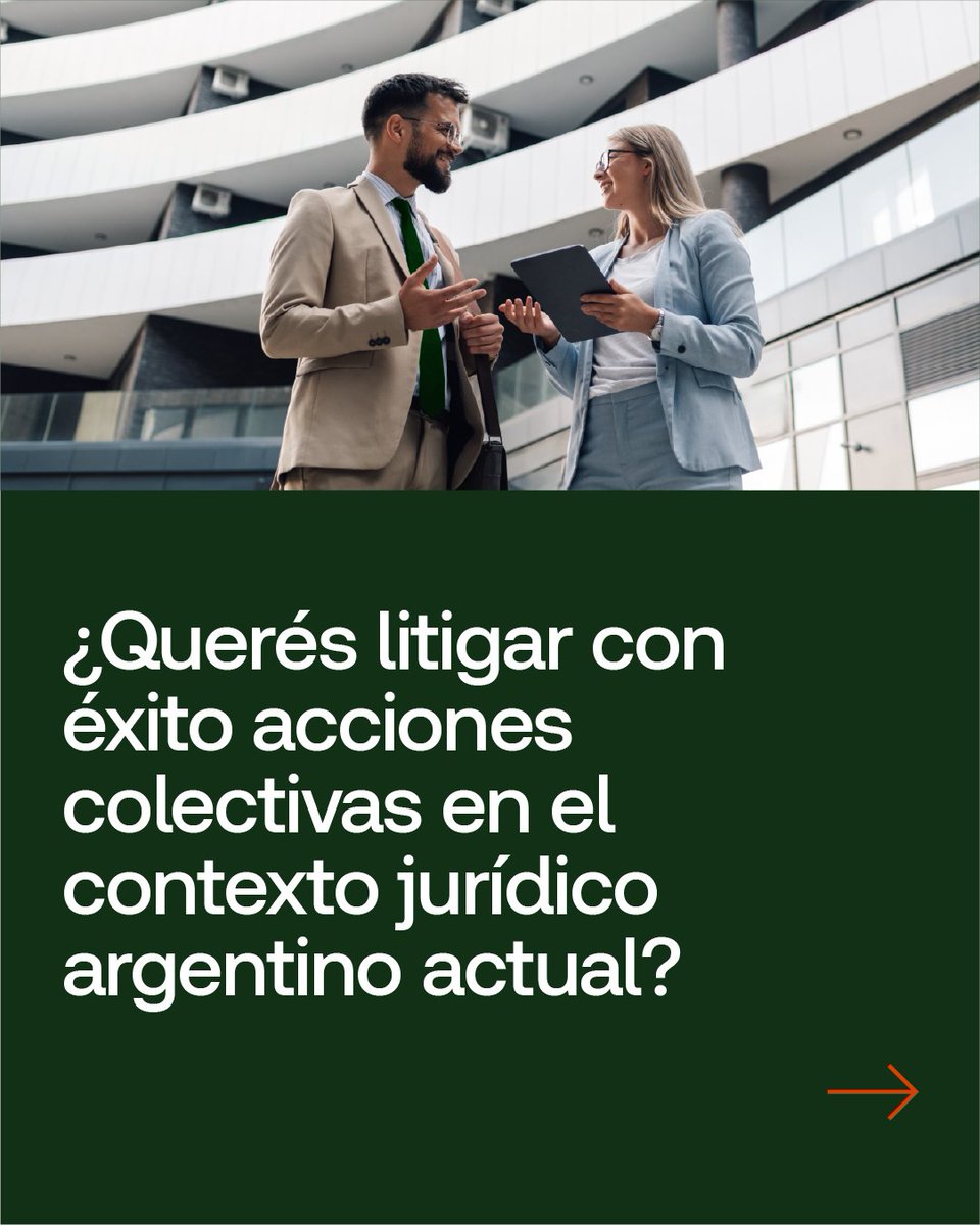 TRLaLey's tweet photo. ¡Potenciá tu litigio! 

Inscribite al Seminario “Procesos Colectivos” con Fernando García Pulles. 

Aprendé a litigar acciones colectivas con precisión. 

¡Conocé más e inscribite aquí! https://t.co/K2ayQrU54f. https://t.co/lpsUW7QD27