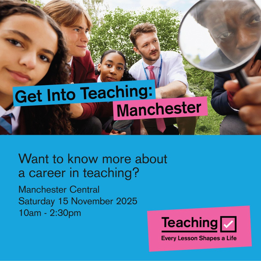 TheYorkshireRo2's tweet image. Find out how to apply to train to teach with @Trinityteach &amp;amp; @NatInstTeaching at the #GetIntoTeaching event this Saturday. We will be there to answer your questions &amp;amp; guide you through the application process. Make the first step towards becoming a primary or secondary teacher!
