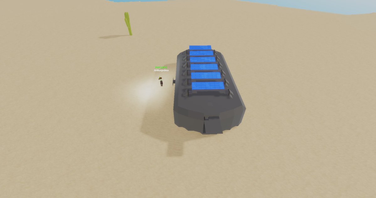 SamTheGayProot's tweet image. #LethalEngineering

I did a funny…

All terrain rover with some accompanied sitting areas, a kitchen with a stove and shelving, a bedroom with 2 beds, a fridge, and windowed seating near the front!