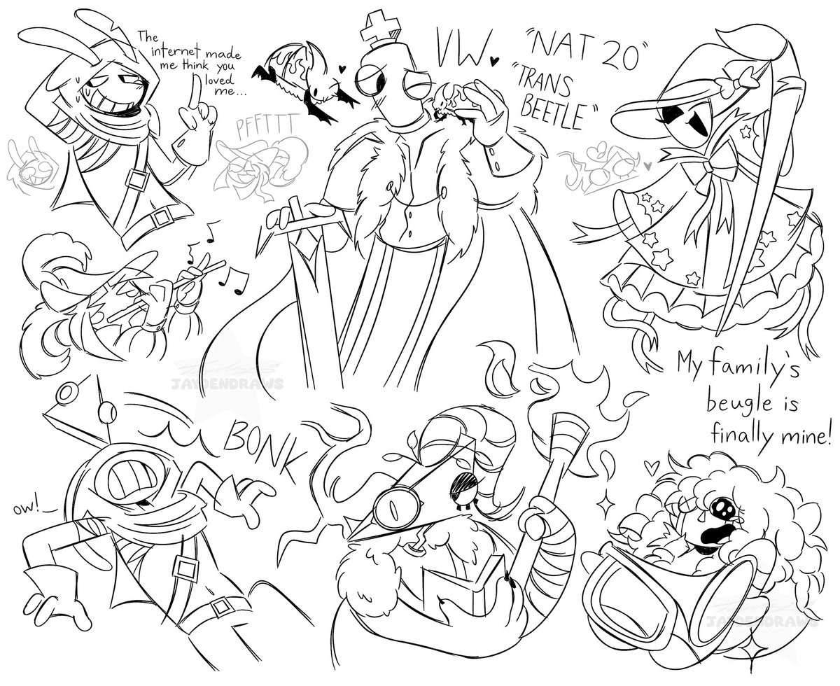 TADC DND livestream sketches! Coloring them as soon as I get home hehe #theamazingdigitalcircus #TADC #tadcfanart #jax #kinger #zooble #gangle #pomni #ragatha #tadcdnd