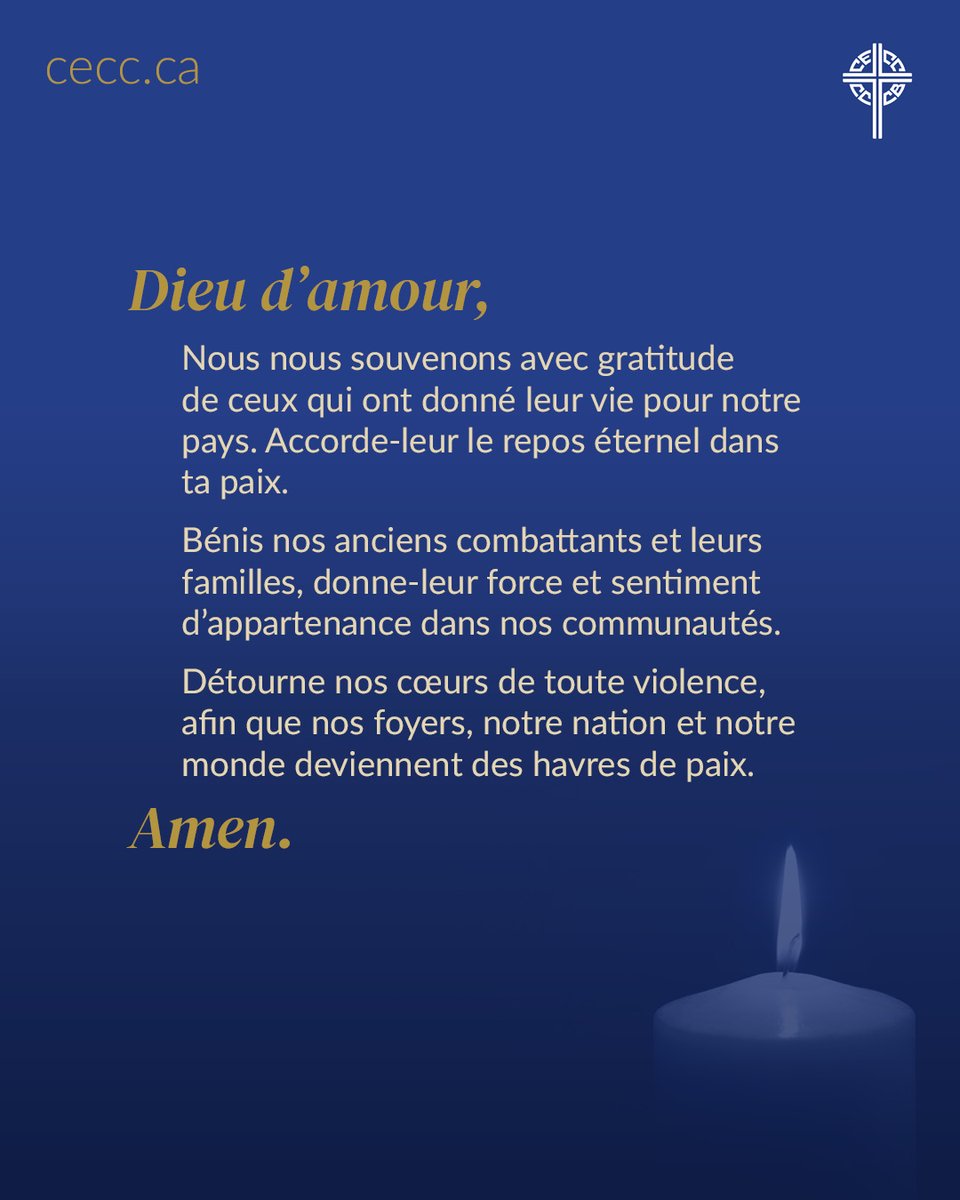En ce jour du Souvenir, nous rendons hommage aux hommes et aux femmes courageux qui ont sacrifié leur vie au service de la paix et de la liberté. Prions pour tous ceux qui sont tombés au combat et pour un monde où la paix et la justice puissent régner.
#JourDuSouvenir
