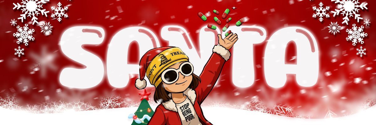 The First $Santa
Launched by Alon, January 2024
Stop being poor this Christmas 🎅

CA: 34wfgAa6JzKxN1TGCneRk3LY1xetvnF8q5n6H7fzf2TY