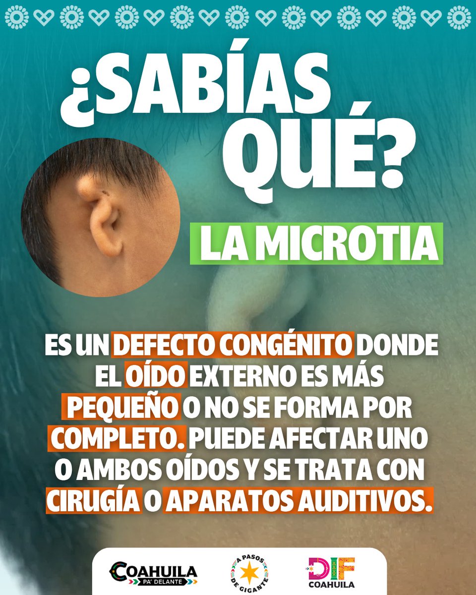 👂💙 En DIF Coahuila impulsamos la atención y sensibilización sobre la microtia, promoviendo la inclusión y el bienestar de niñas y niños.

#DIFCoahuila
#CoahuilaPaDelante
#APasosDeGigante 

<a href="/GobDeCoahuila/">Gobierno de Coahuila</a> 
<a href="/manolojim/">Manolo Jiménez Salinas</a>