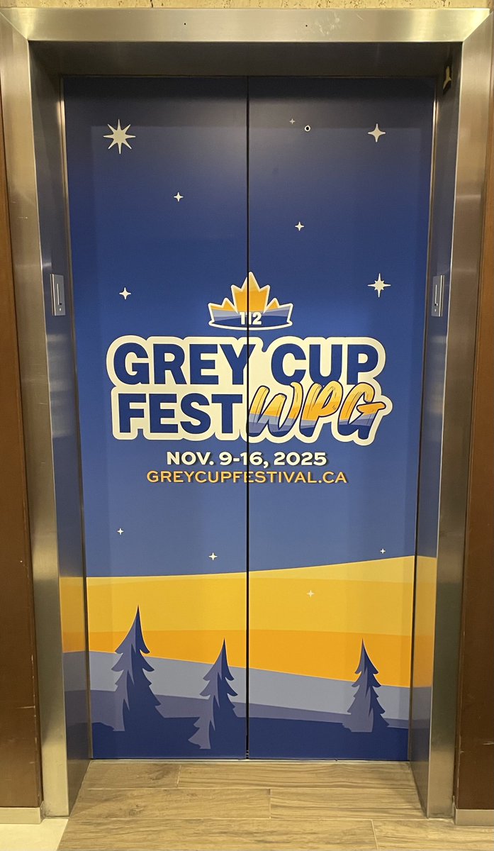 Elevator doors look nice. #greycup